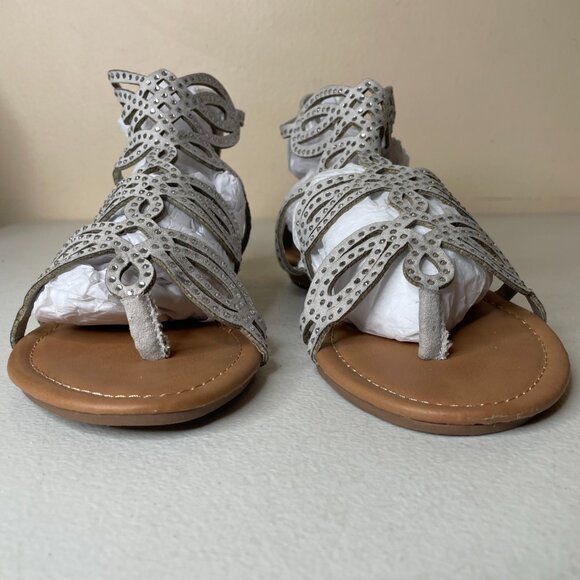 Unionbay Lindy Rhinestone Gray Sandals Size 8.5 - Picture 6 of 16